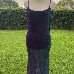 Fashion Nova Purple Spaghetti Strap Dress